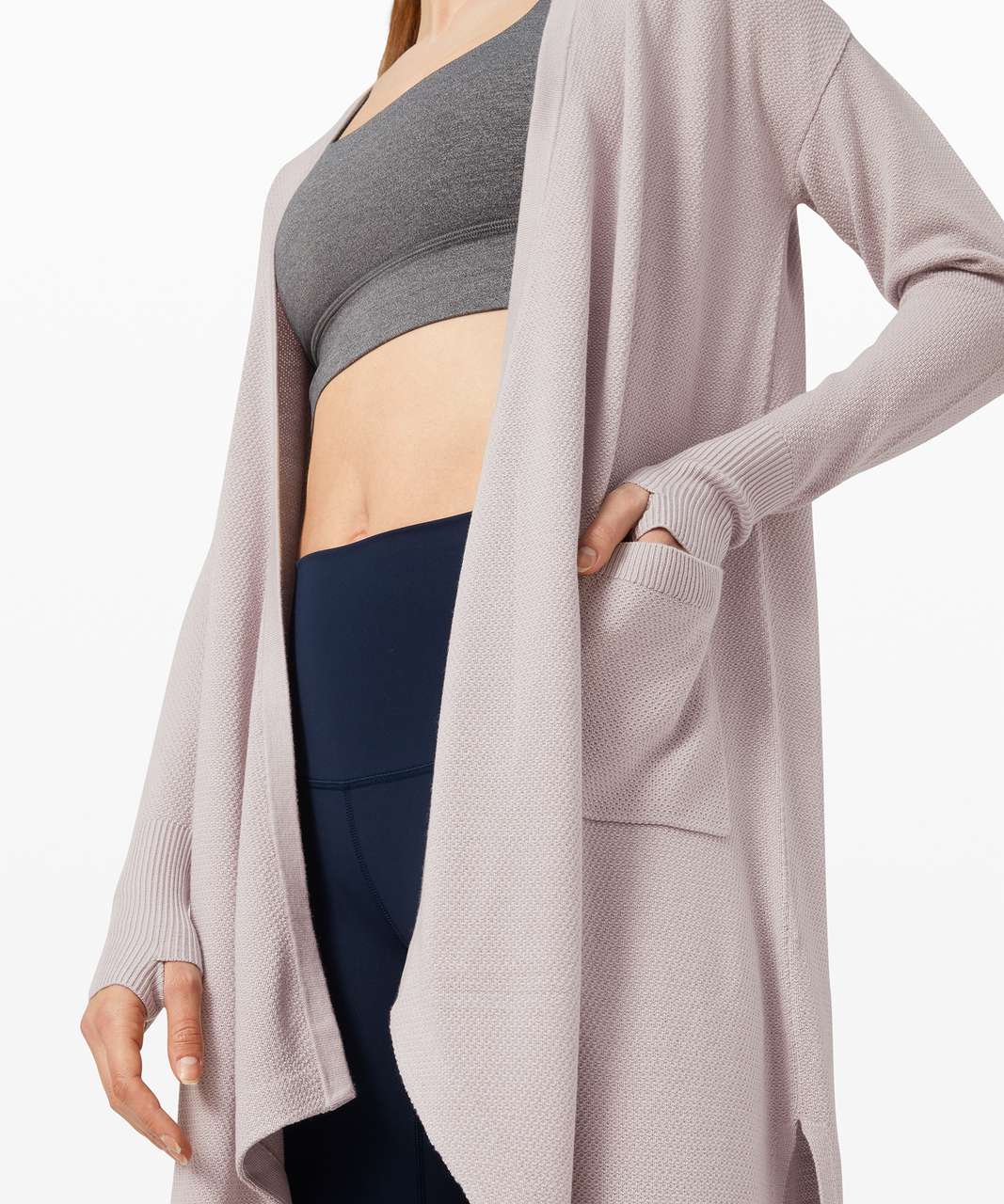 Lululemon Lunar Lengths Wrap Sweater - Iced Iris - lulu fanatics