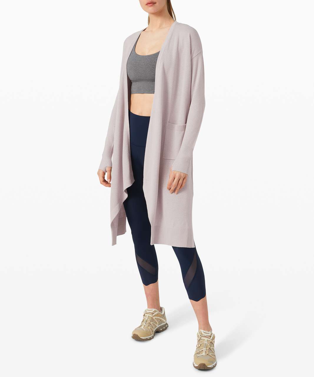 Lululemon Lunar Lengths Wrap Sweater - Iced Iris