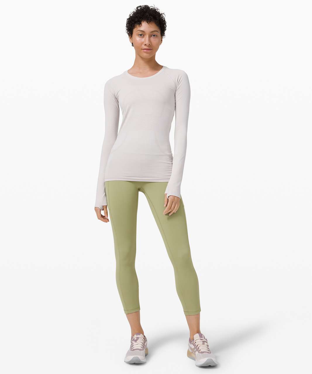 Lululemon Invigorate High-Rise Tight 25 - Grey Sage - lulu fanatics