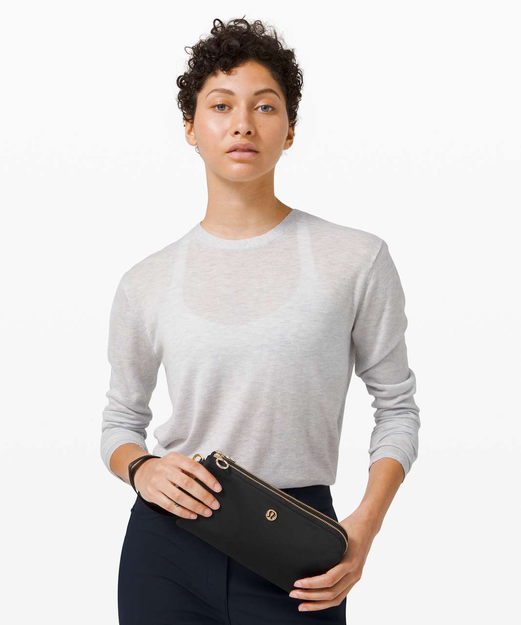 Lululemon Athletica Now and Always Pouch (BlackGold): Handbags