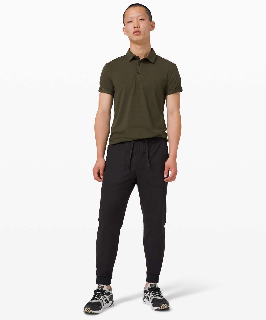 Lululemon Evolution Polo - Dark Olive - lulu fanatics