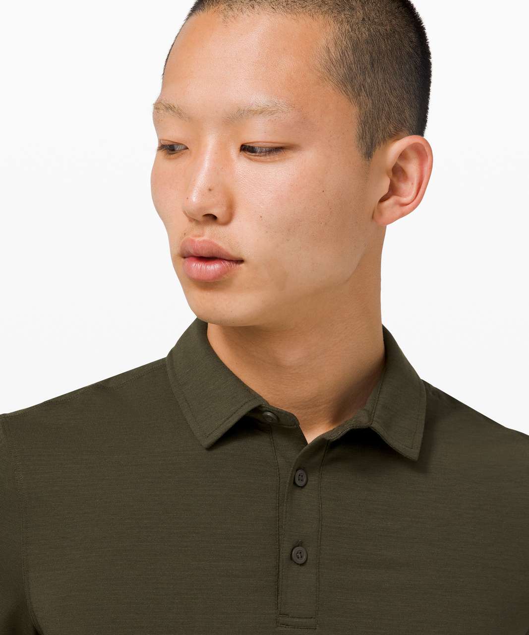 Lululemon Evolution Polo - Dark Olive - lulu fanatics