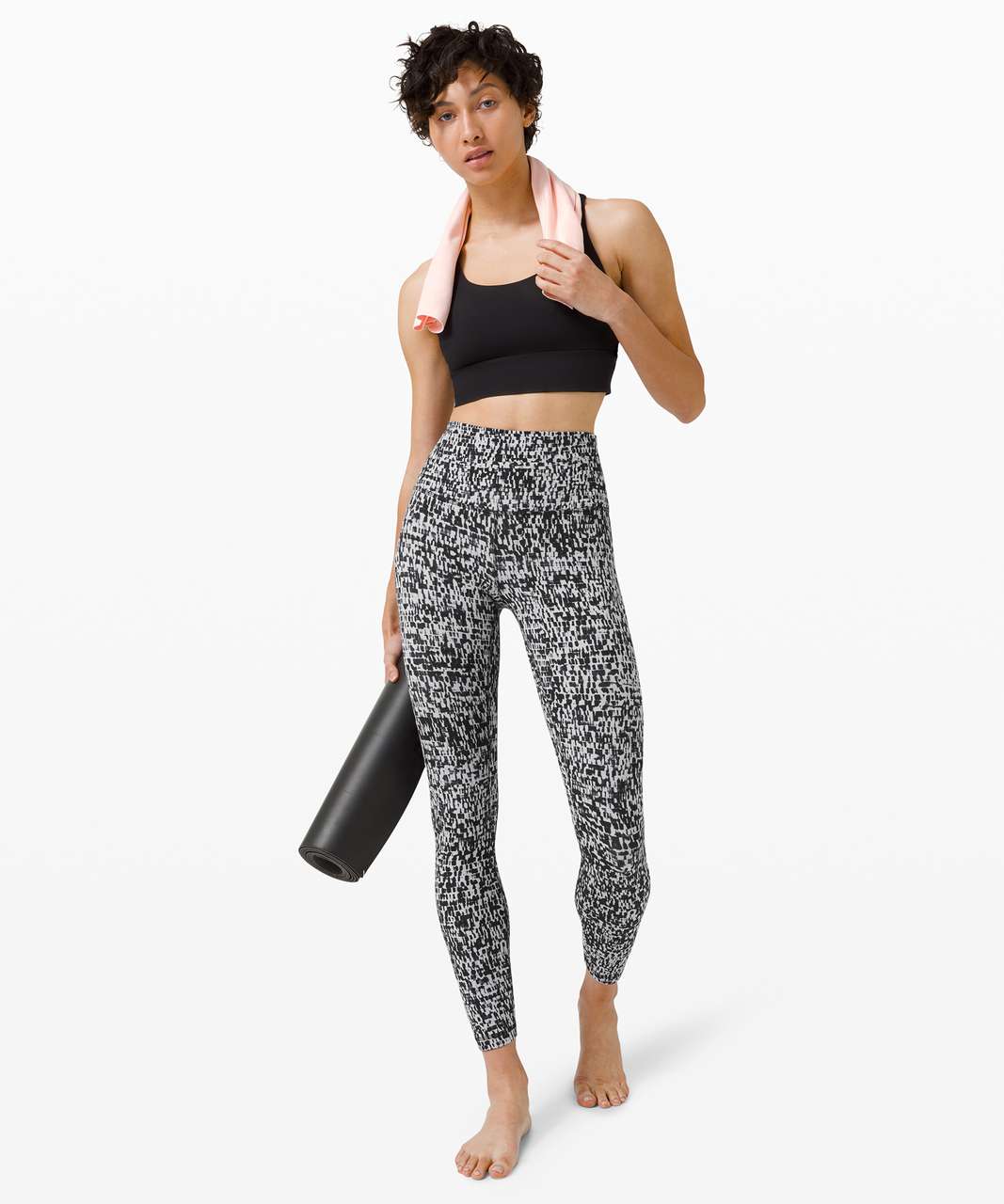 Lululemon Align Pant II 25 - Urban Block Ice Grey Black - lulu