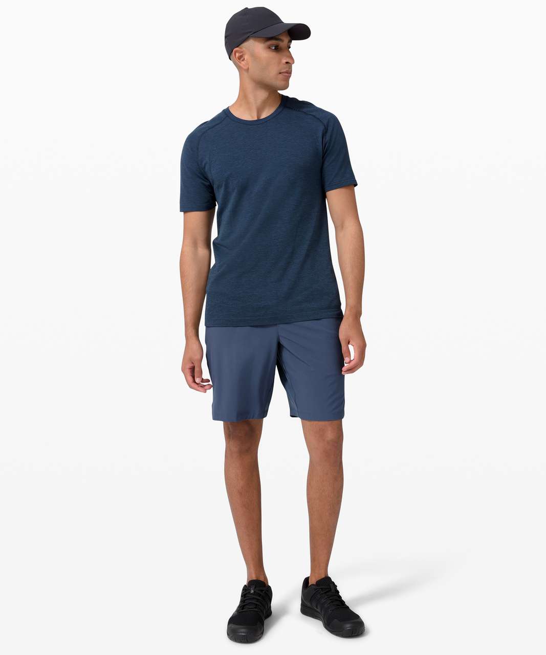 Lululemon High Neck Running and Training T-Shirt - Symphony Blue - lulu  fanatics