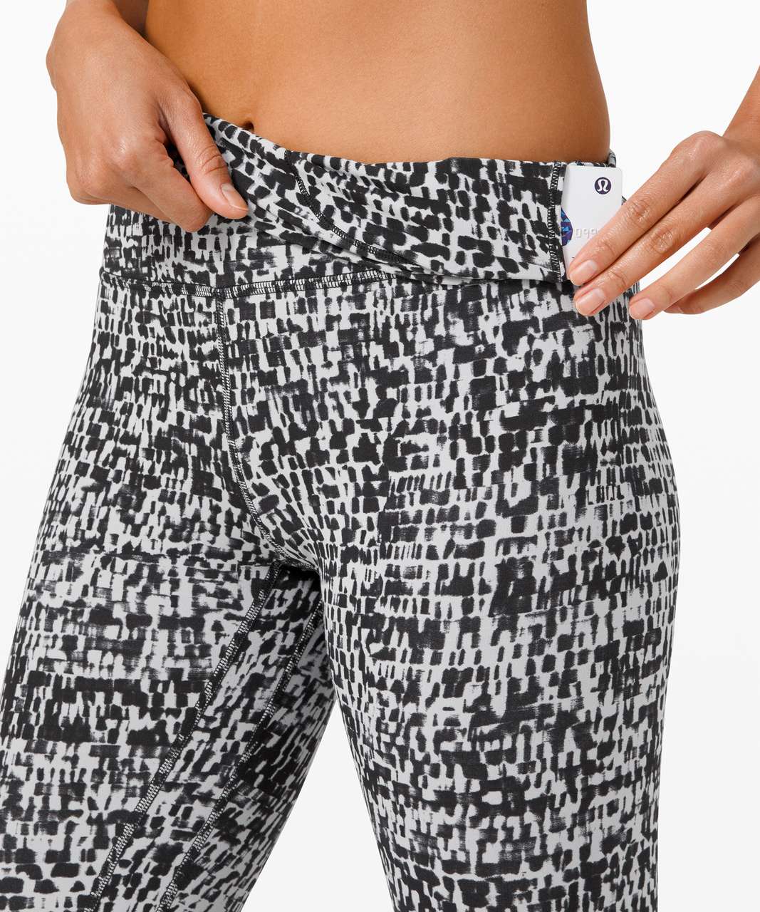 Lululemon Align Pant 28" - Urban Block Ice Grey Black