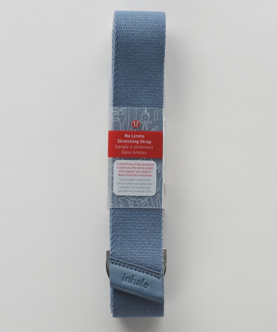 Lululemon No Limits Stretching Strap - Blue Denim / Silver Fox / Blue Denim