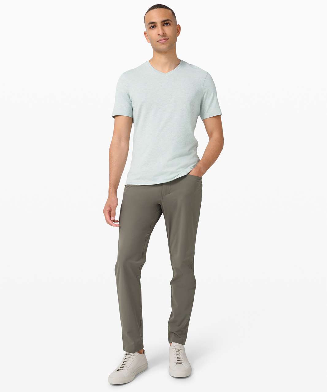 Lululemon ABC Pant Slim *Warpstreme 34" - Grey Sage