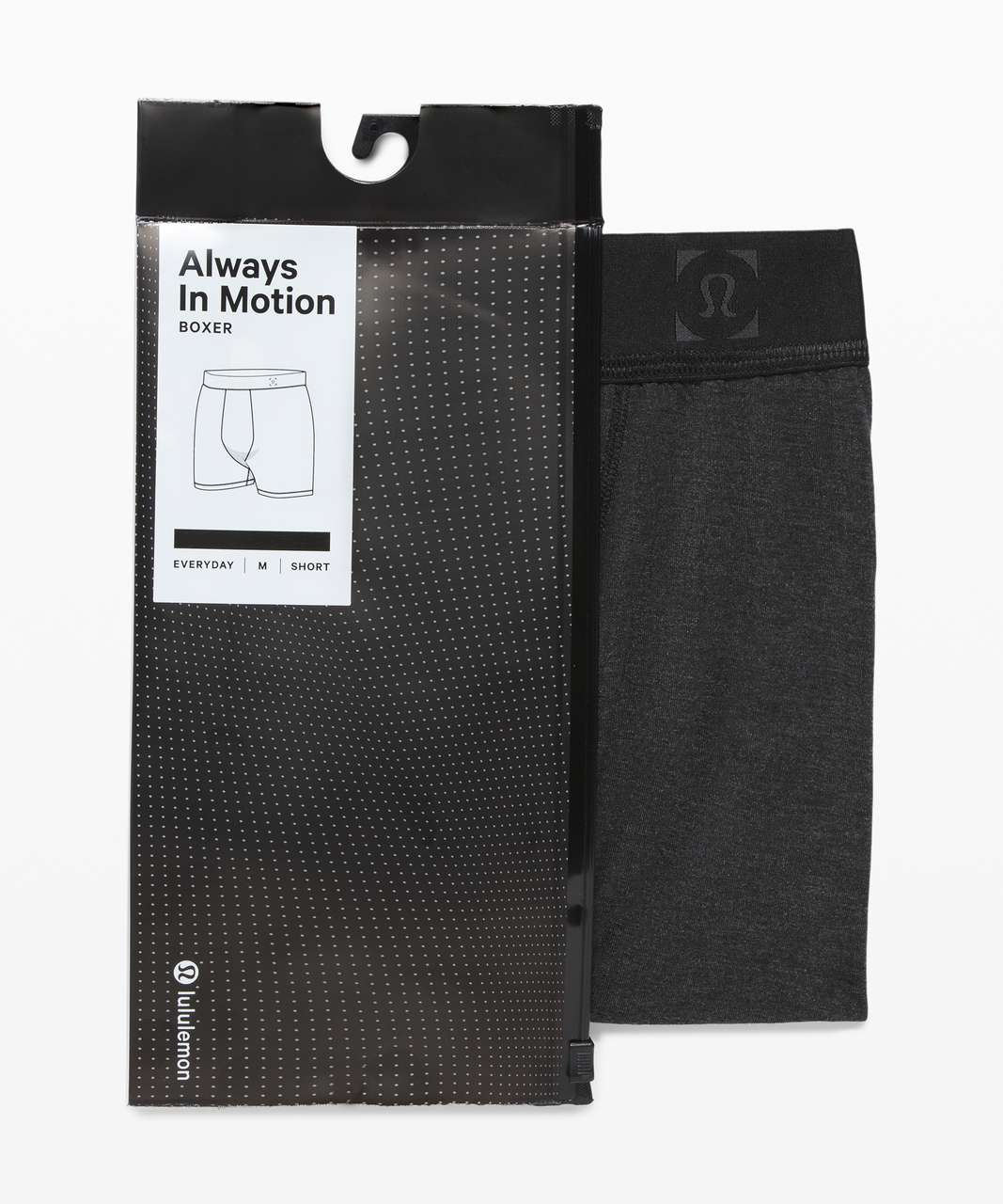 Lululemon Always In Motion Boxer *5" - Heathered Core Black