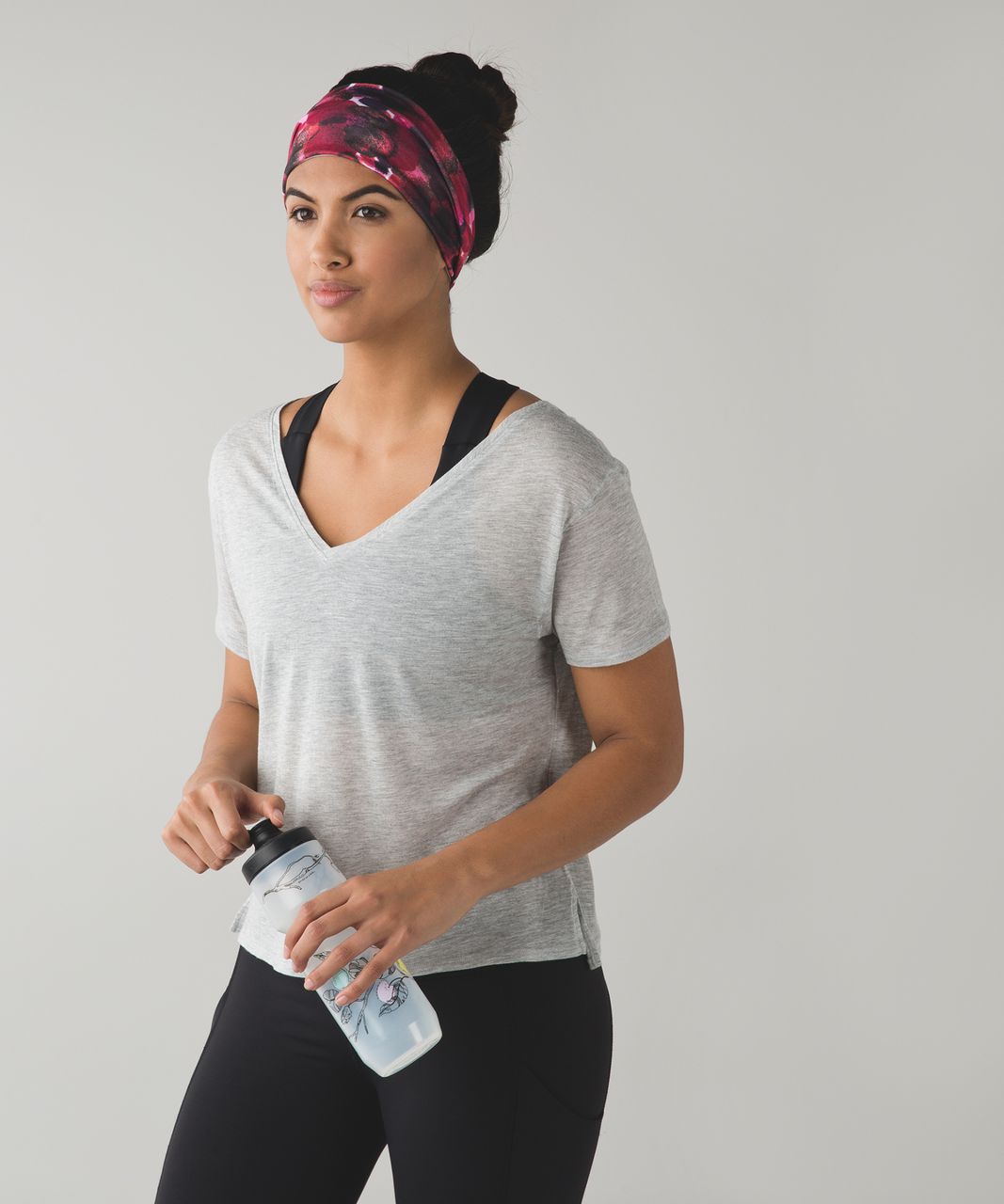 Lululemon Fringe Fighter Headband - Poppy Petals Berry Rumble Multi / Tiger Space Dye Tender Violet Powdered Rose