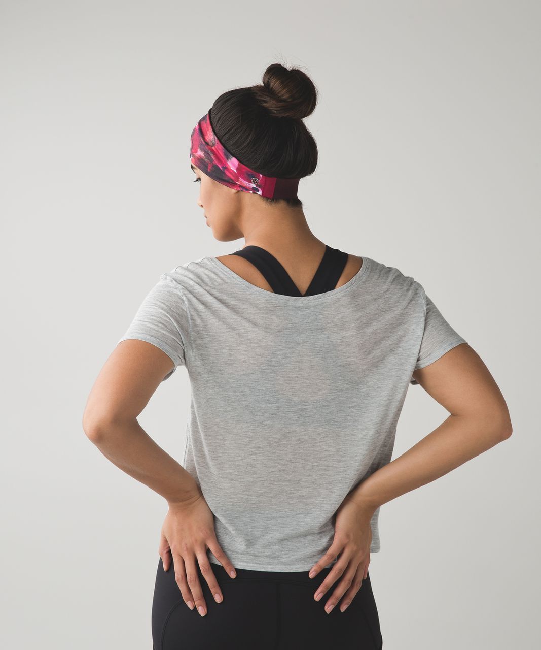 Lululemon Fringe Fighter Headband - Poppy Petals Berry Rumble Multi / Tiger Space Dye Tender Violet Powdered Rose