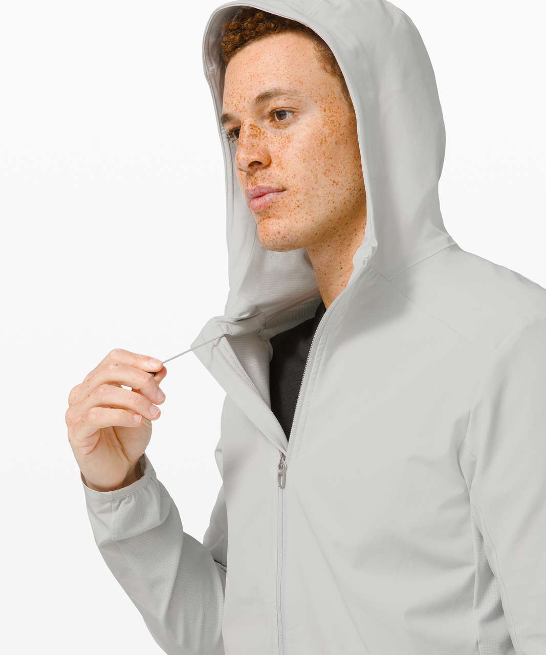 lululemon WARP PACKABLE CHAMBRAY - Outdoor jacket - bone/white