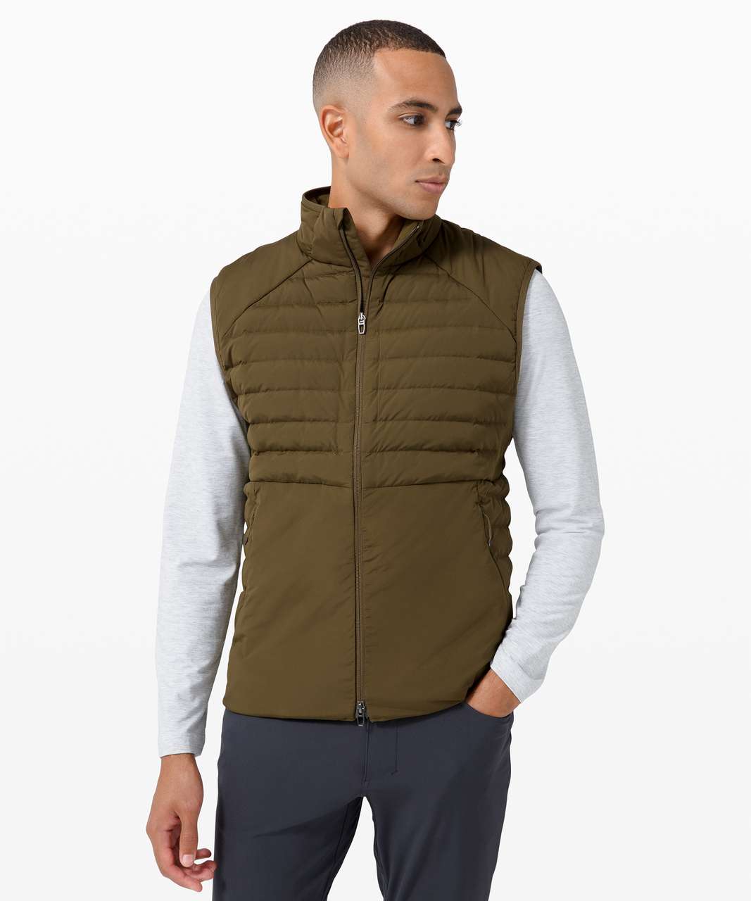 Lululemon Down For It All Vest - Moss Green