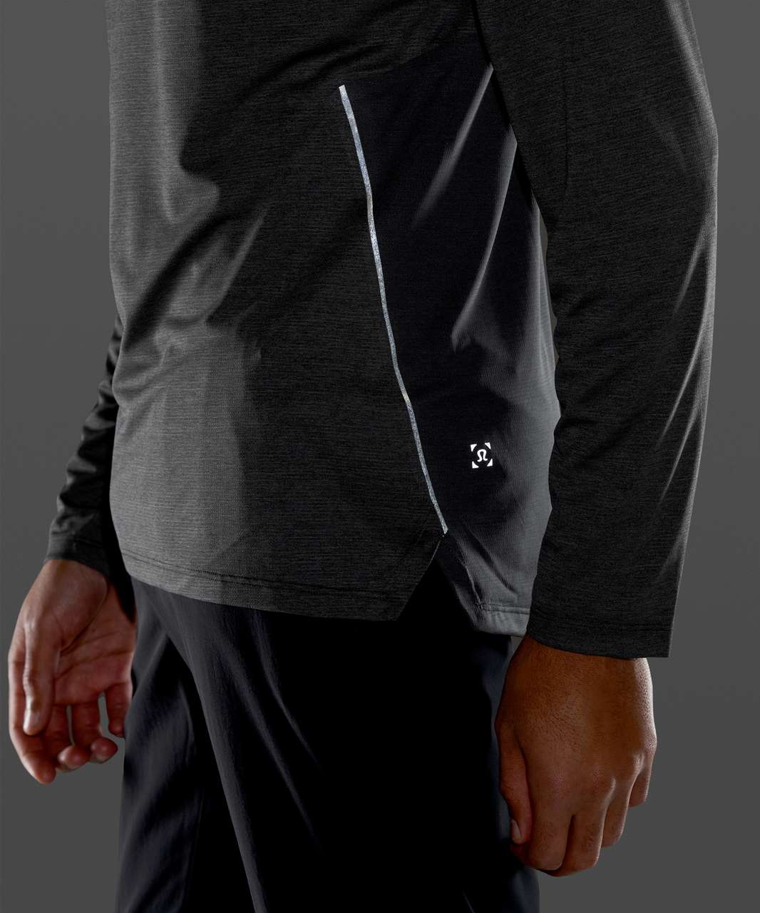 Lululemon Fast and Free Long Sleeve - Heathered Graphite Grey / Graphite Grey