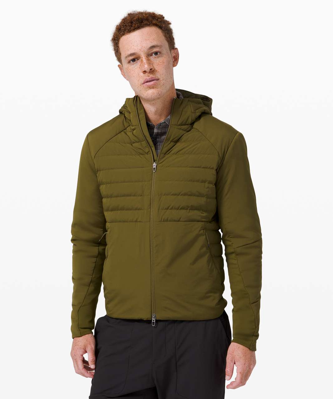 Lululemon Down For It All Hoodie - Moss Green