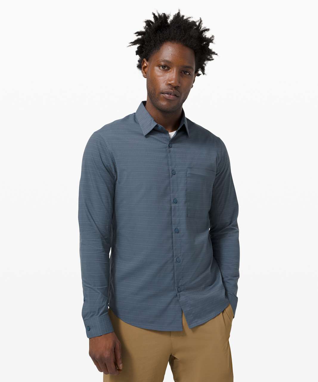 lululemon men's long sleeve button down