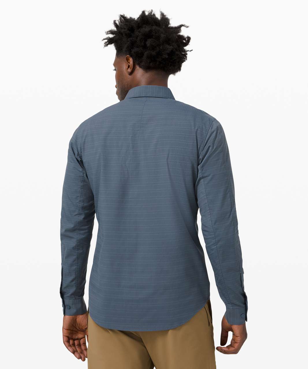 Lululemon Down to the Wire Long Sleeve Shirt - Iron Blue