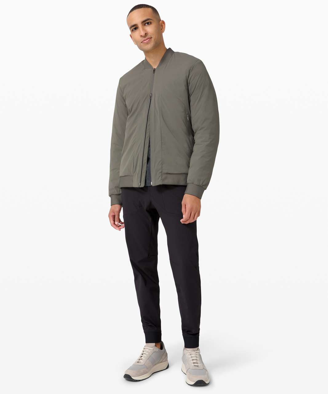 Lululemon Intermission Bomber - Grey Sage - lulu fanatics