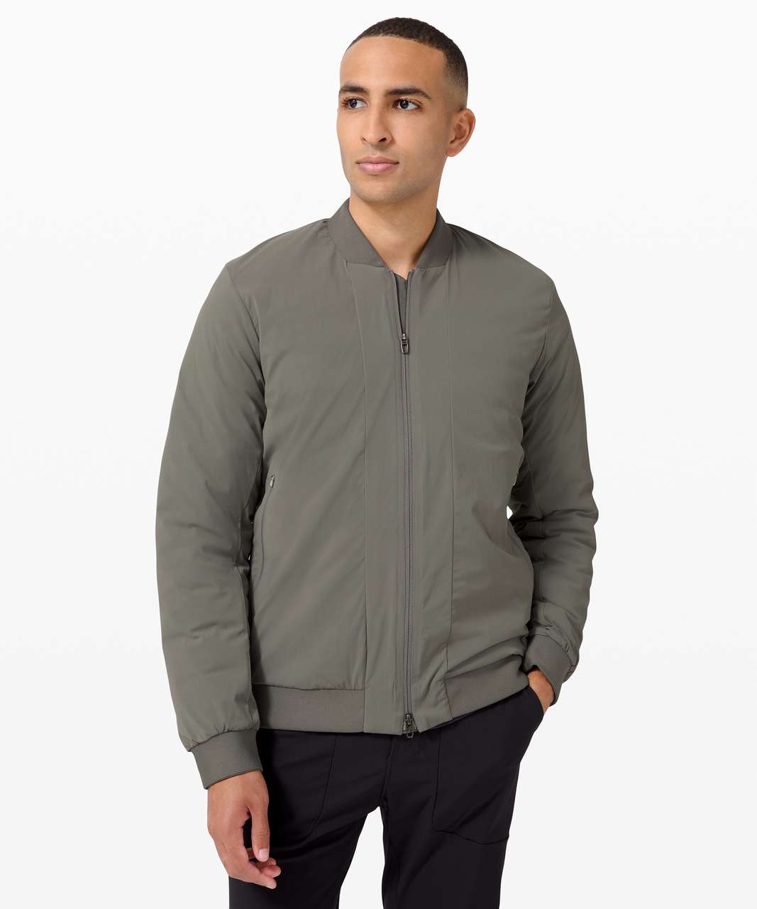 Lululemon Intermission Bomber - Grey Sage