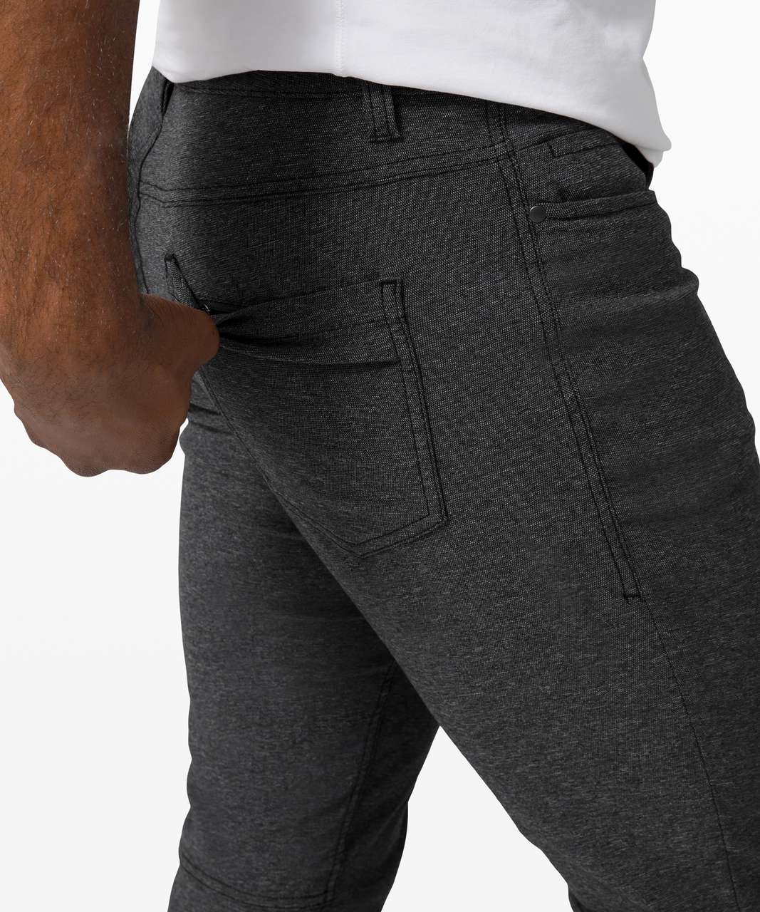 Lululemon ABC Pant Skinny *Tech Canvas 32" - Heathered Black