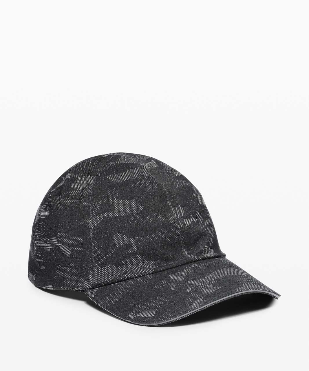 Lululemon Fast and Free Mens Run Hat - Variegated Mesh Camo Swift Black Alpine White