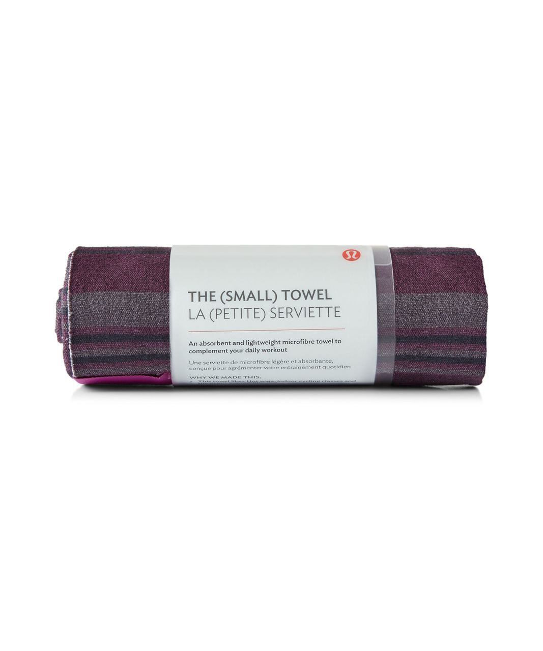 Lululemon The (Small) Towel - Giant Blanket Stripe Printed Regal Plum Mellow Magenta