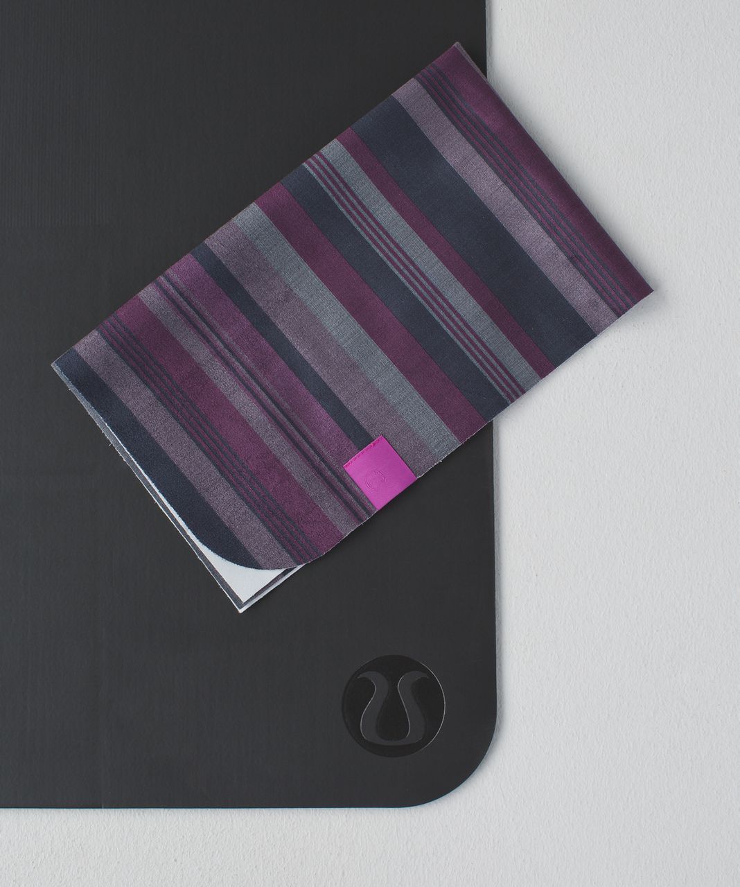 Lululemon The (Small) Towel - Giant Blanket Stripe Printed Regal Plum Mellow Magenta