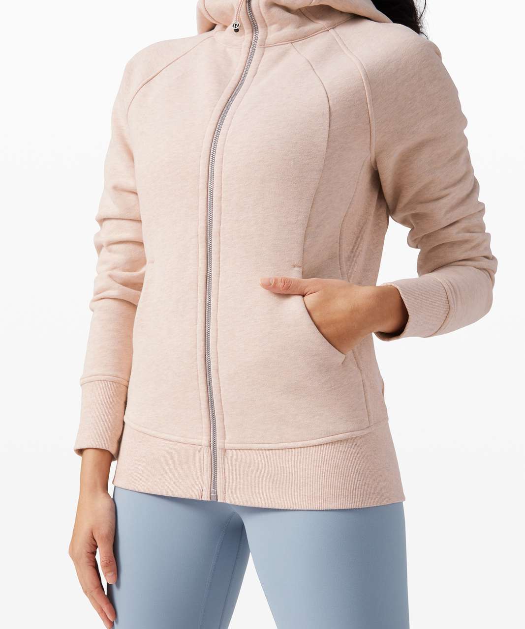 Lululemon Scuba Hoodie - Heathered Paris Pink, Women's Fashion