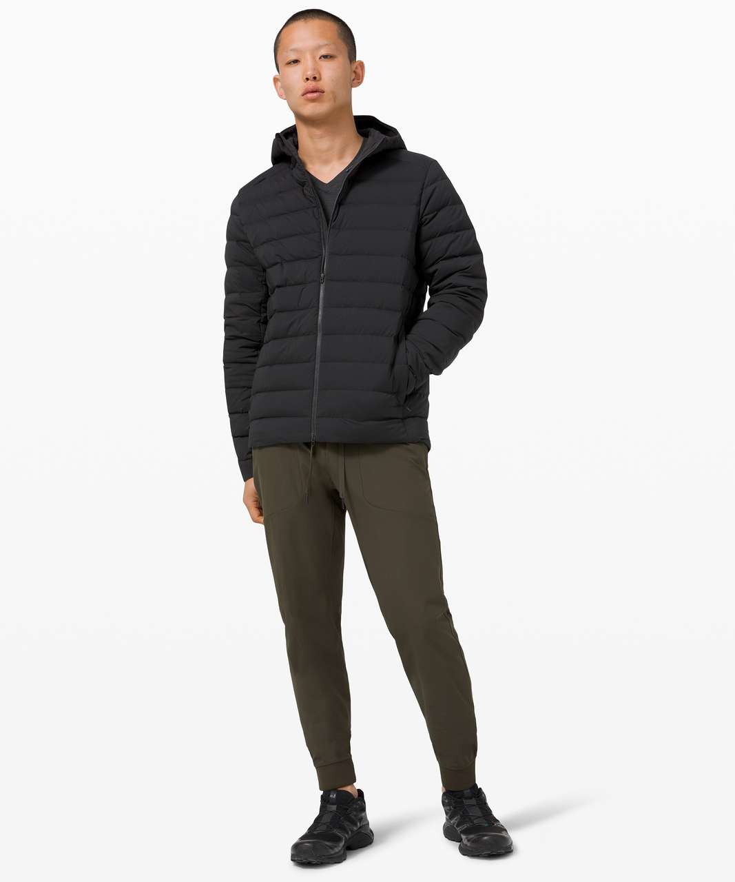 Lululemon Navigation Stretch Down Hoodie - Black