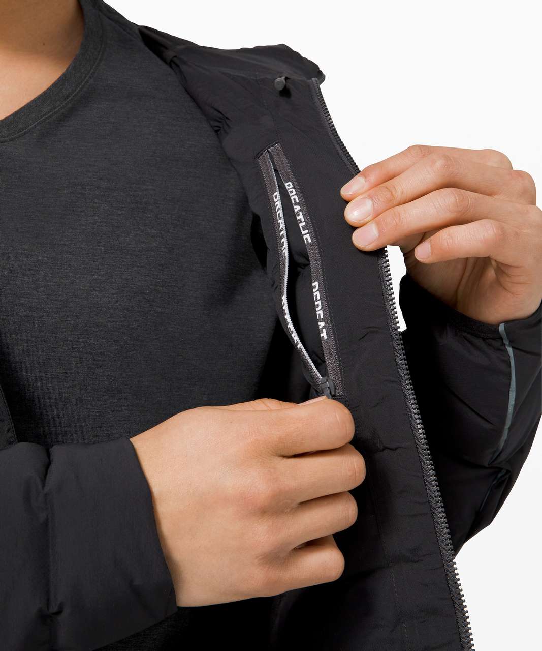 Lululemon Navigation Stretch Down Hoodie - Black