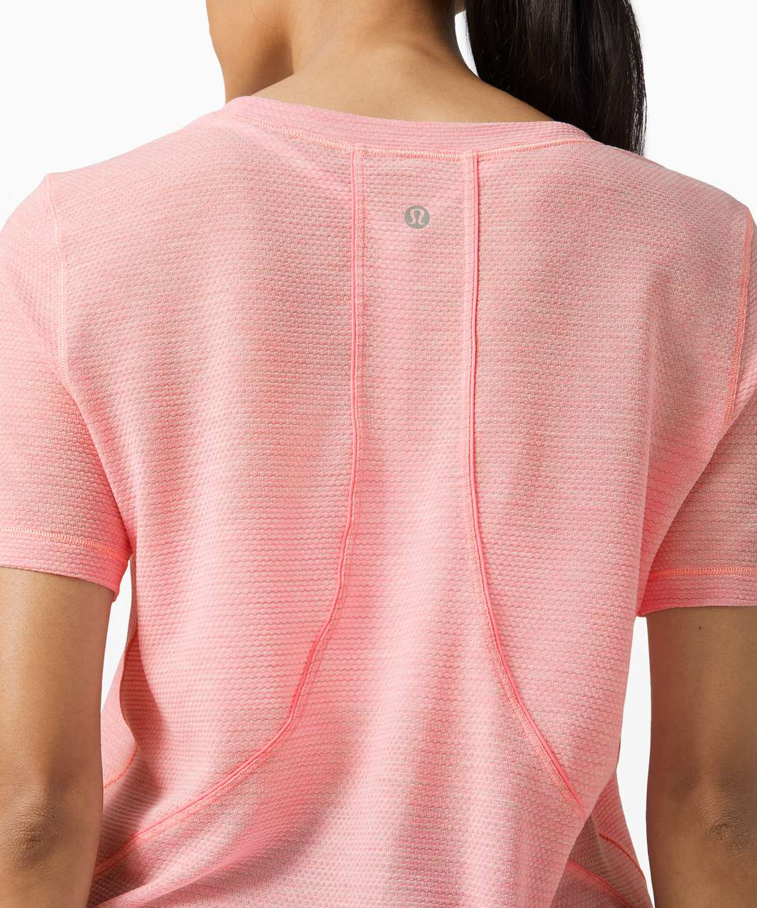 Lululemon Long Distance Short Sleeve - Heathered Azalea Pink