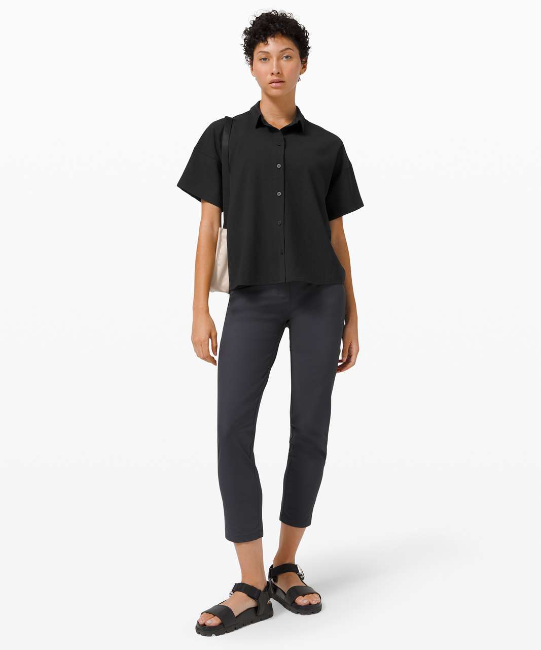 Lululemon Full Day Ahead Short Sleeve Shirt - Black