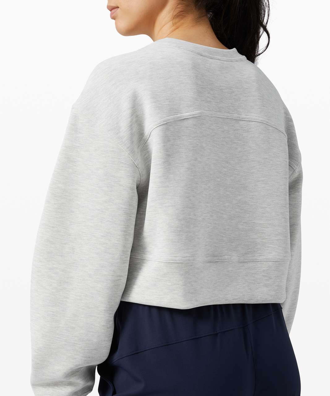 Lululemon Perfectly Oversized Crew - Heathered Core Ultra Light Grey - lulu  fanatics