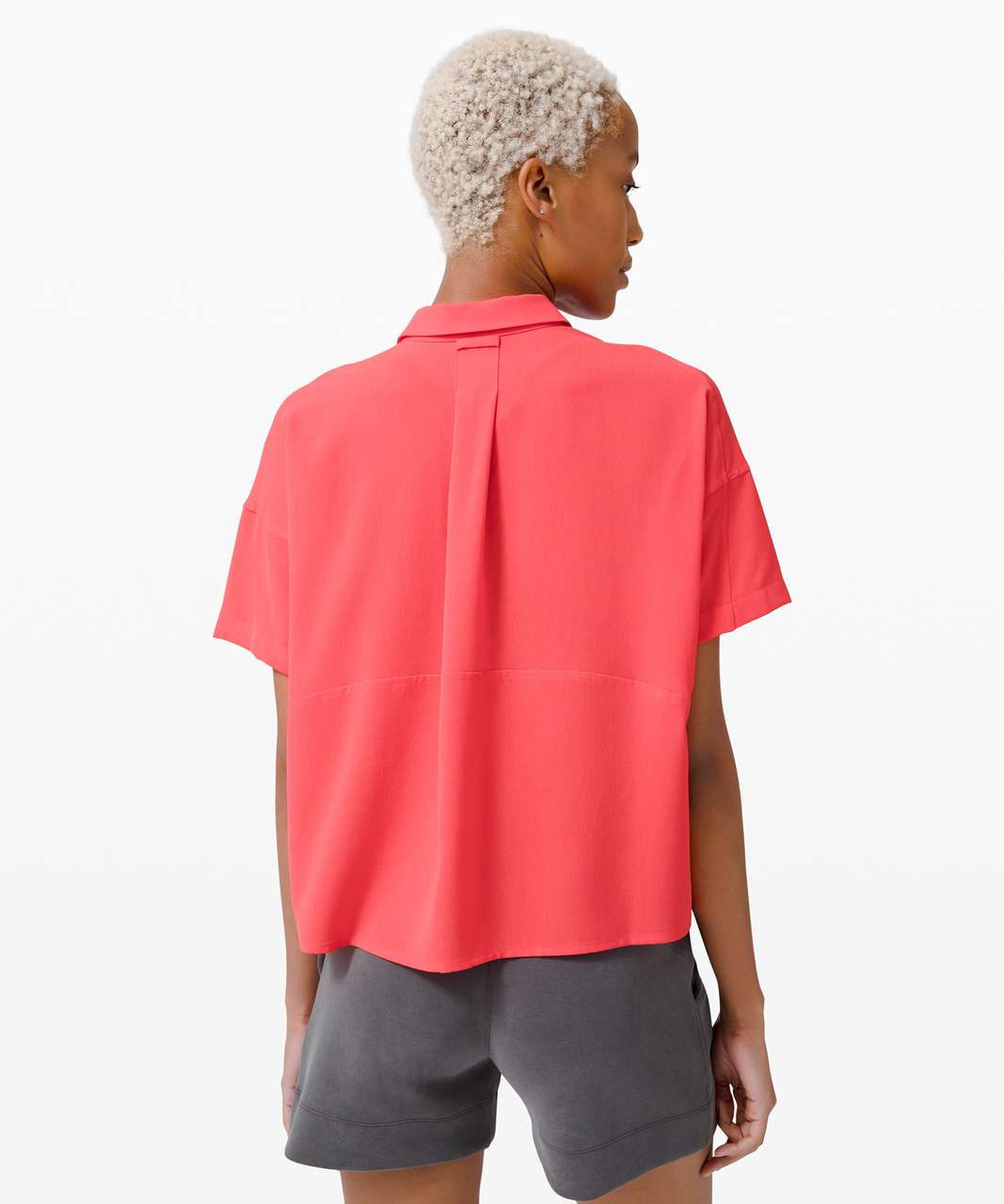 Lululemon Full Day Ahead Short Sleeve Shirt - Carnation Red