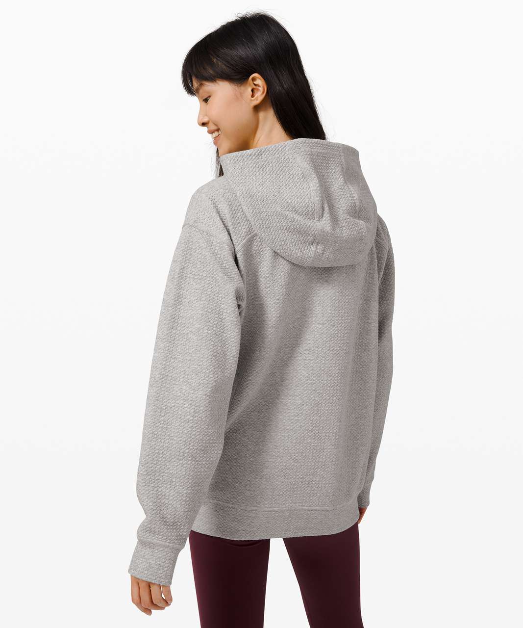 Lululemon All Yours Hoodie *Bubble Dot - Heathered Core Light Grey / White