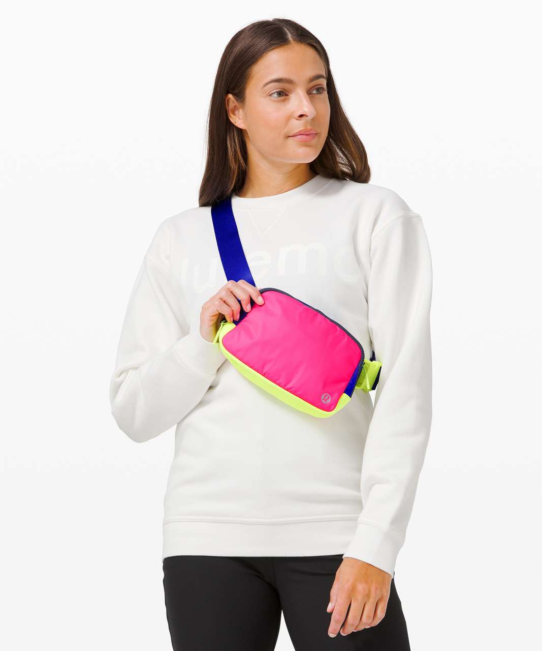 Lululemon Everywhere Belt Bag *1L - Pink Highlight / Cerulean Blue / Highlight Yellow