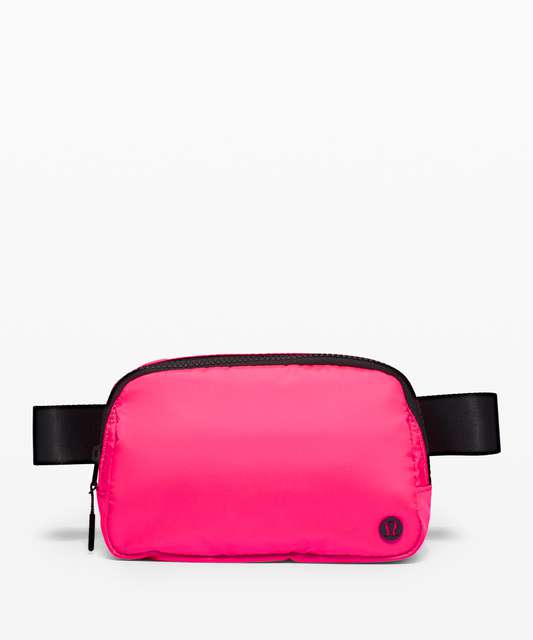 NWT Lululemon Pink FLEECE Everywhere Belt Bag Fanny Pack Gold