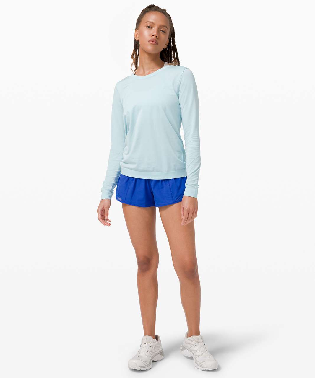 Lululemon Hotty Hot LR Shorts 2.5” NWT *NEW!* Sz 10 💙 Blue Linen 💙 Ships⚡