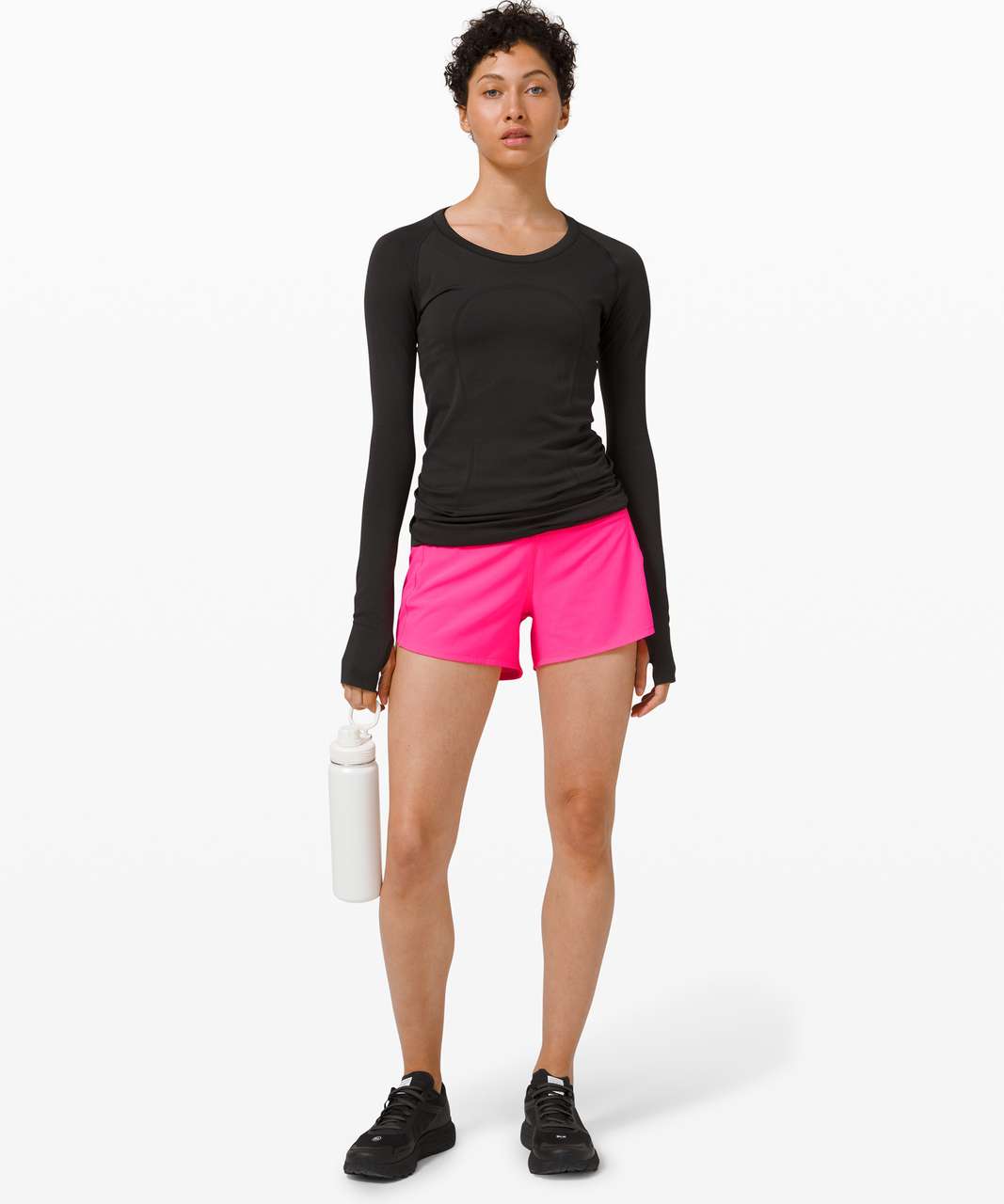 lululemon athletica, Shorts, Lululemon Speed Track Short Pink Paradise  With Pockets Hot Pink Barbie