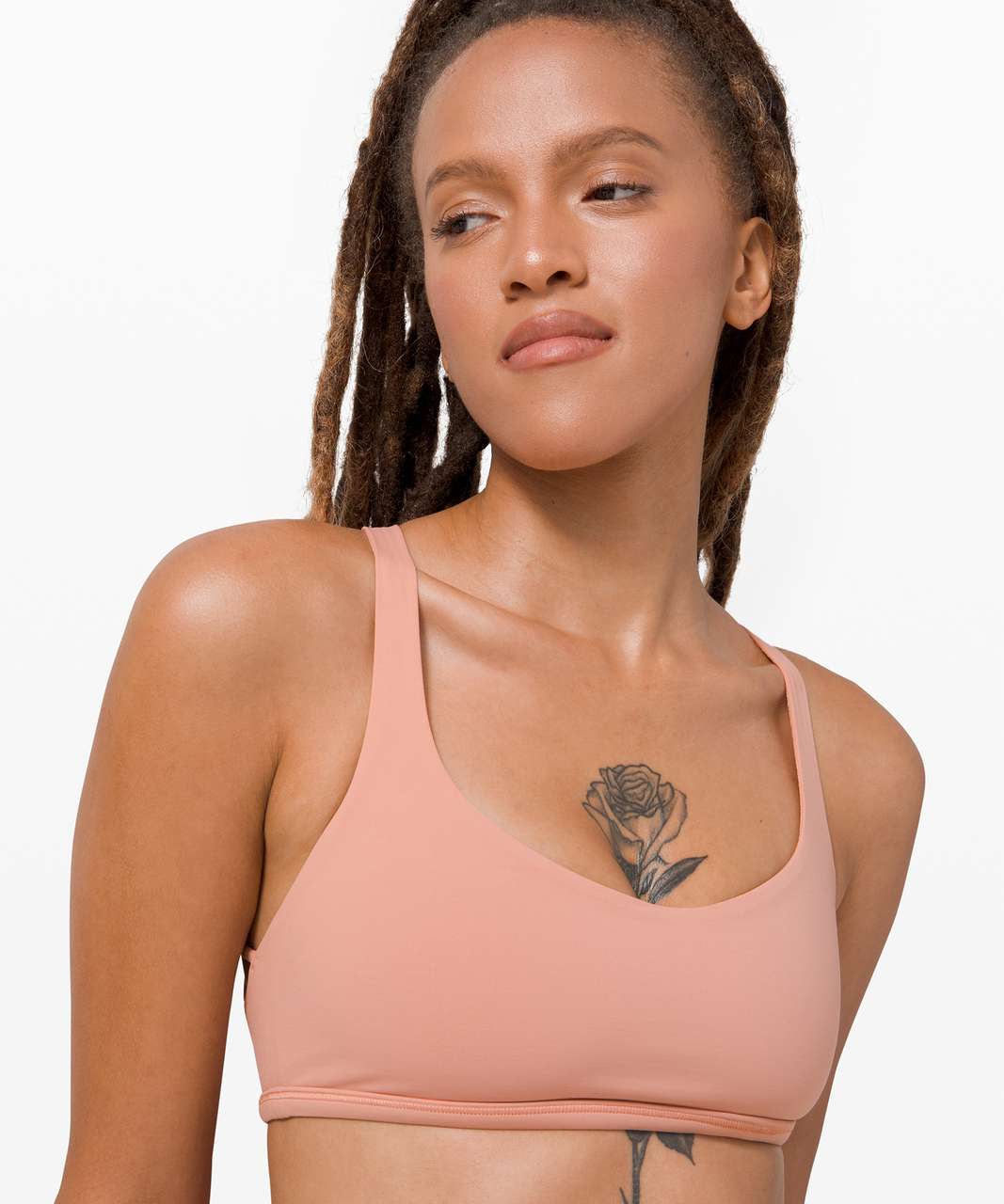 Lululemon Free To Be Bra Wild High Neck Faint Coral