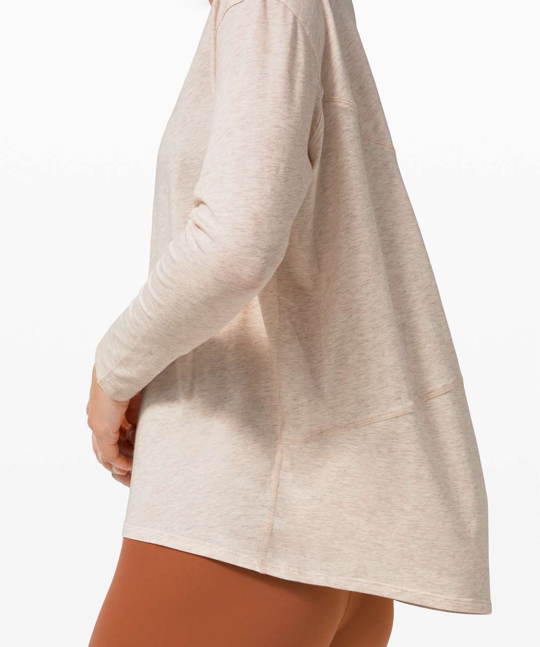 Lululemon Back In Action Long Sleeve - Heathered Silk Rose