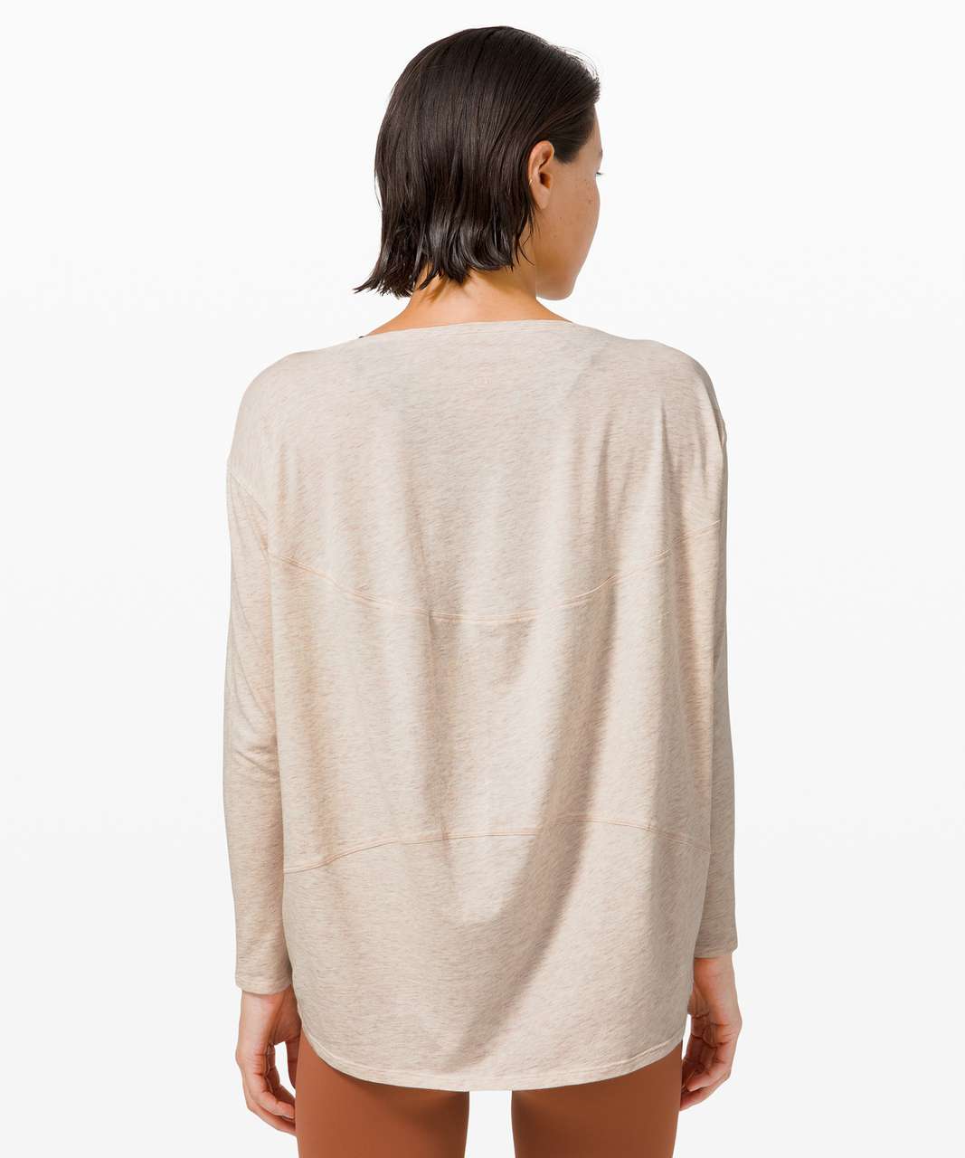 Lululemon Back In Action Long Sleeve - Heathered Silk Rose