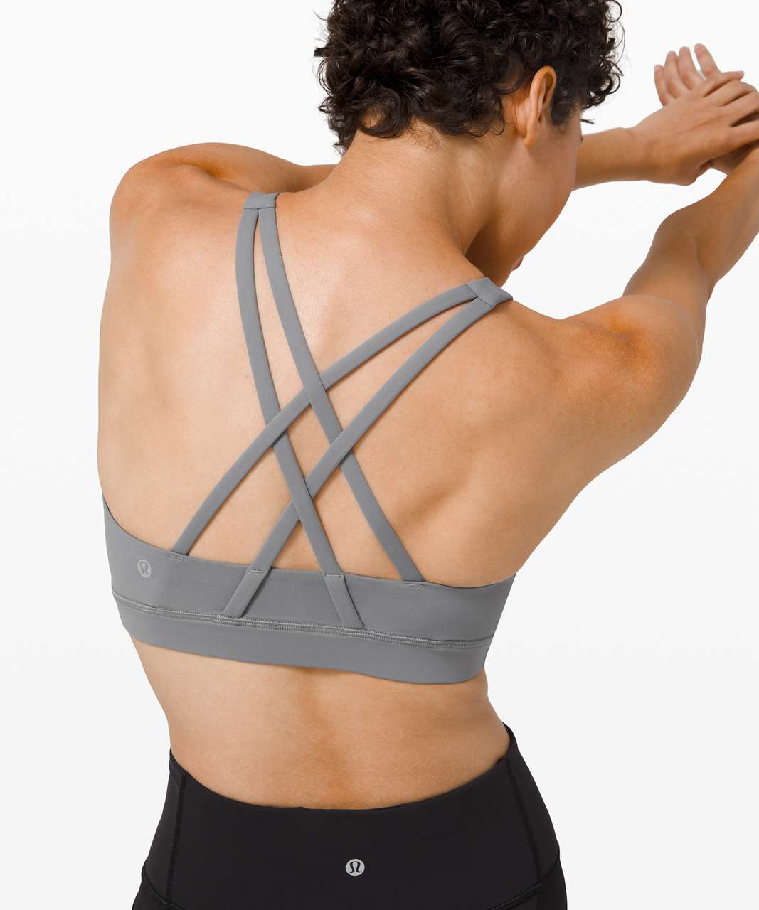 Lululemon Energy Bra Long Line Ice Dye *Medium Support, B–D Cup - Ice Wash  Asphalt Grey - lulu fanatics