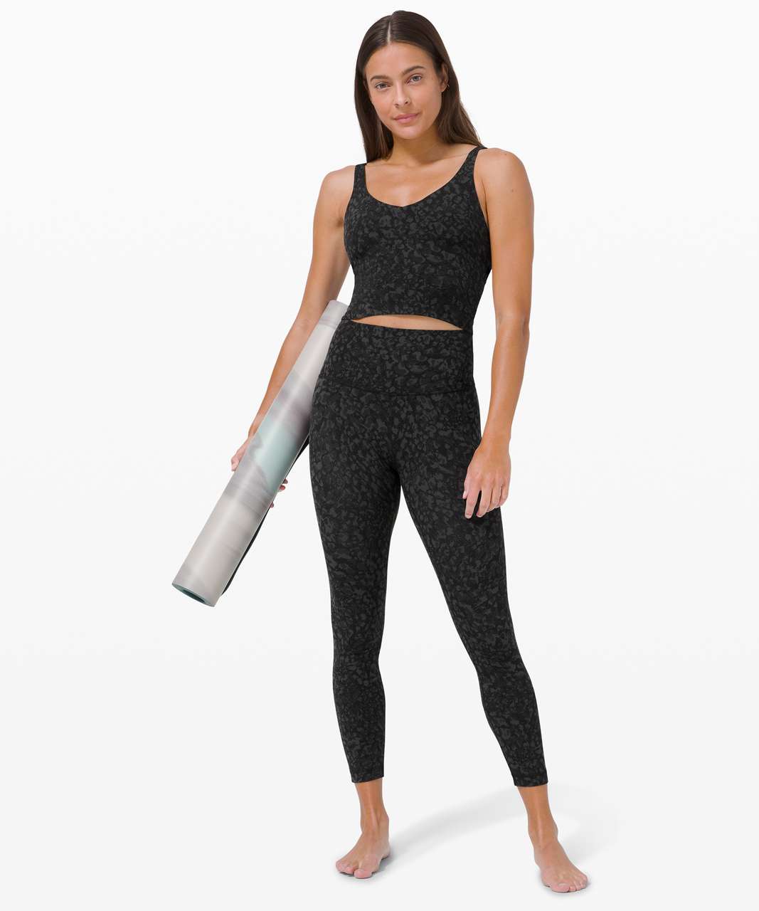 Lululemon Align High-Rise Crop 23 - Leopard Camo Deep Coal Multi - lulu  fanatics