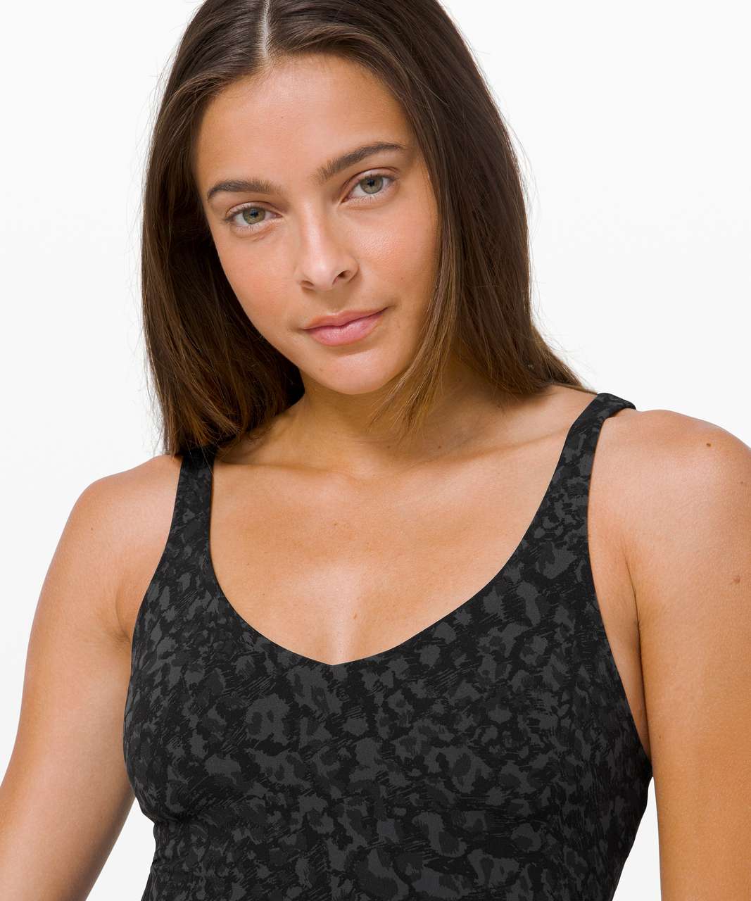 Lululemon Align Tank In Black Lulu Logo Print All Over Size US/20 UK/24