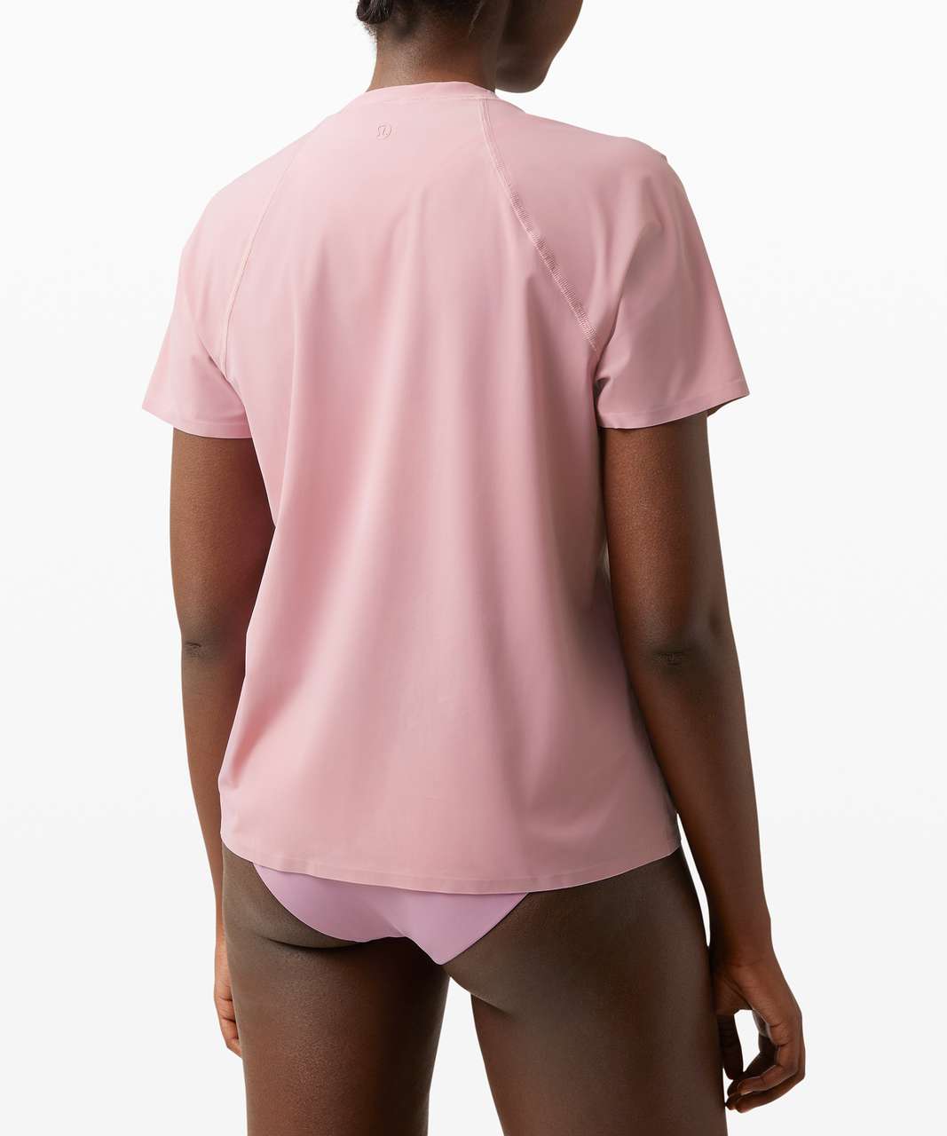 Lululemon Sun Shelter Short Sleeve Rash Guard - Rose Mellow