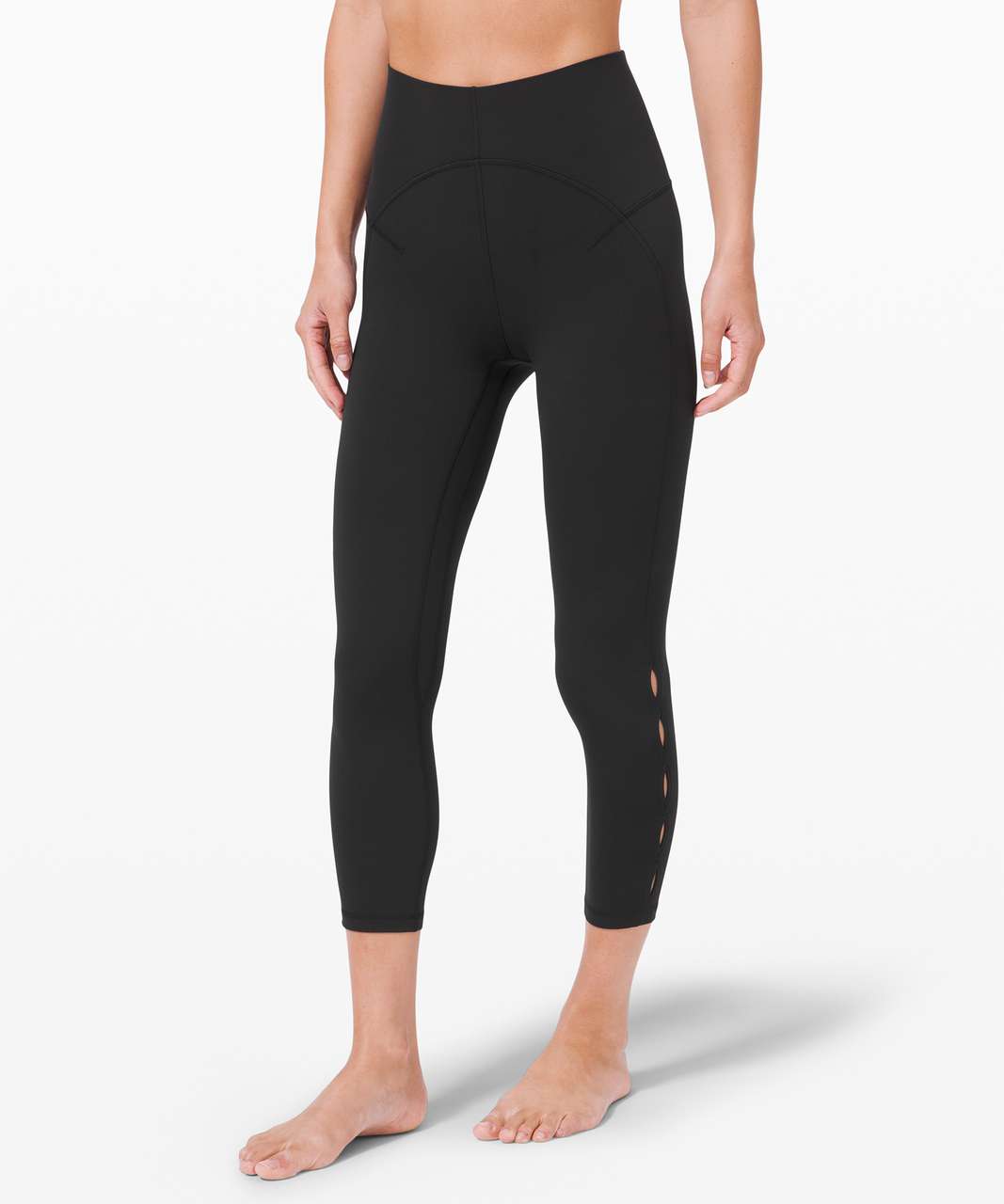 Lululemon Unlimit High-Rise Crop 23 *Keyhole - Black - lulu fanatics