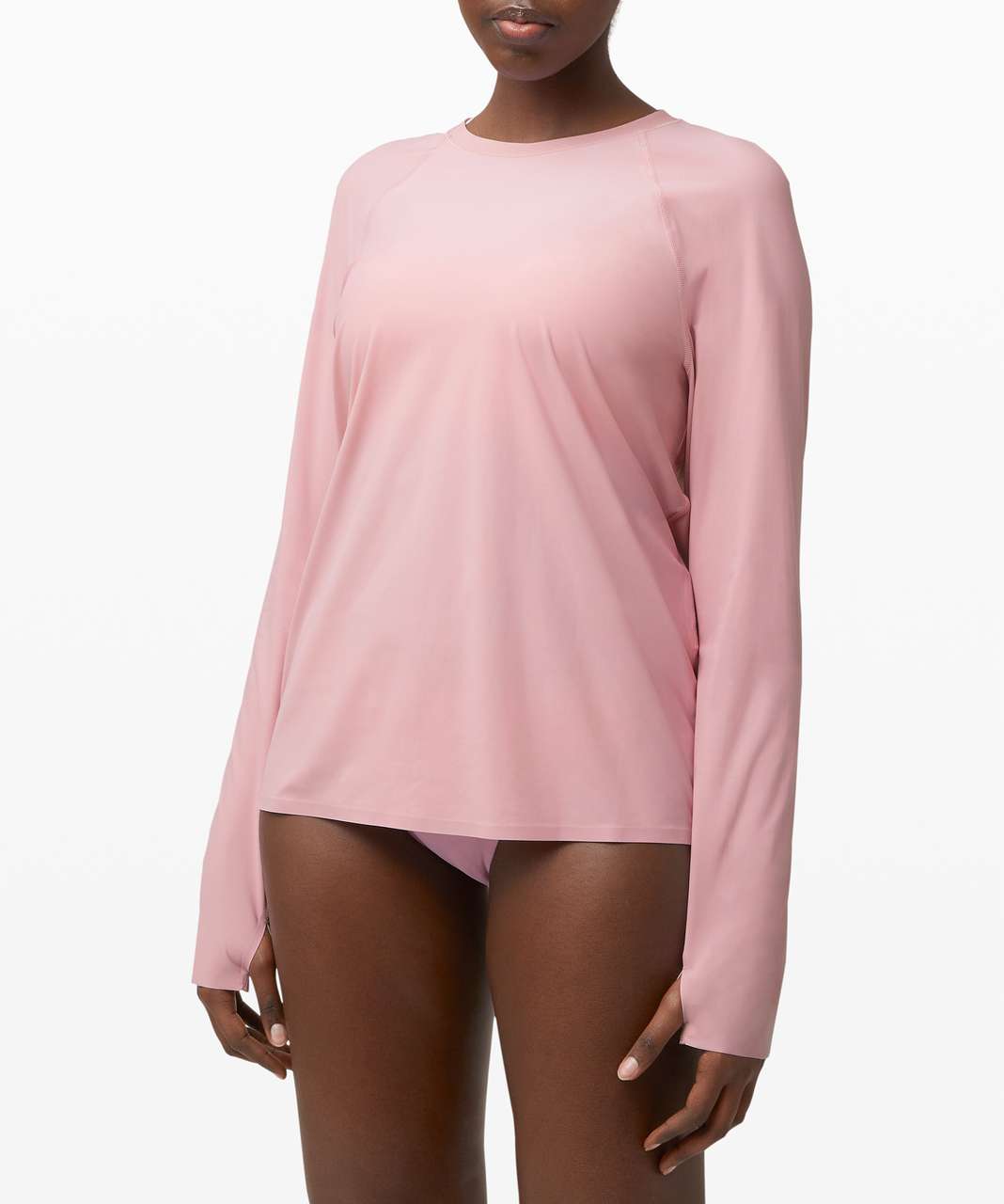 Lululemon Sun Shelter Long Sleeve Rash Guard - Rose Mellow