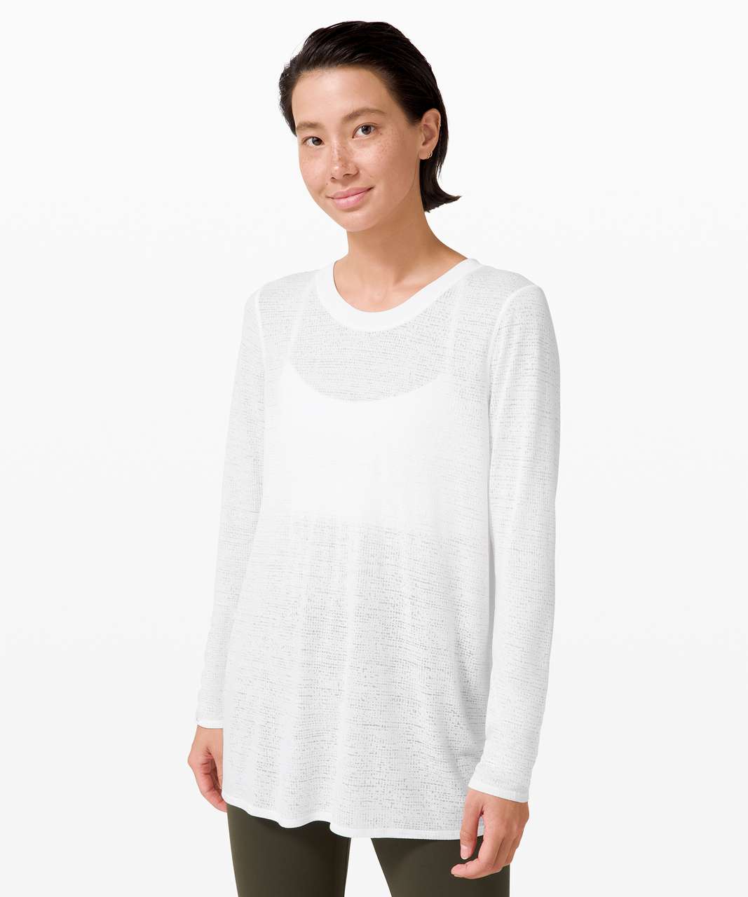 Lululemon Uncovered Tall Long Sleeve *Tie - White