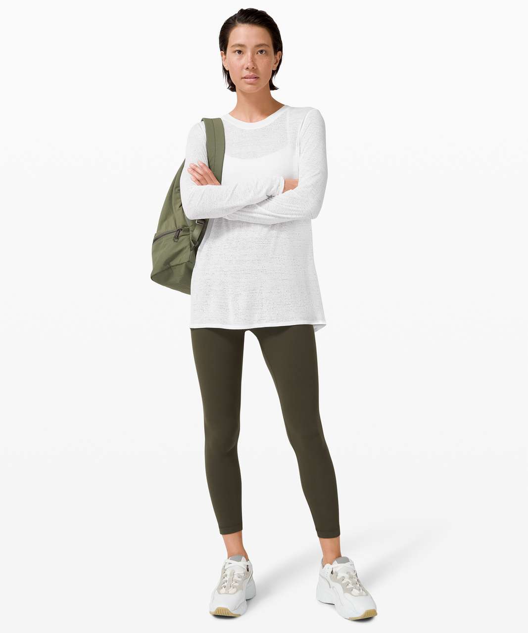 Lululemon Uncovered Tall Long Sleeve *Tie - White