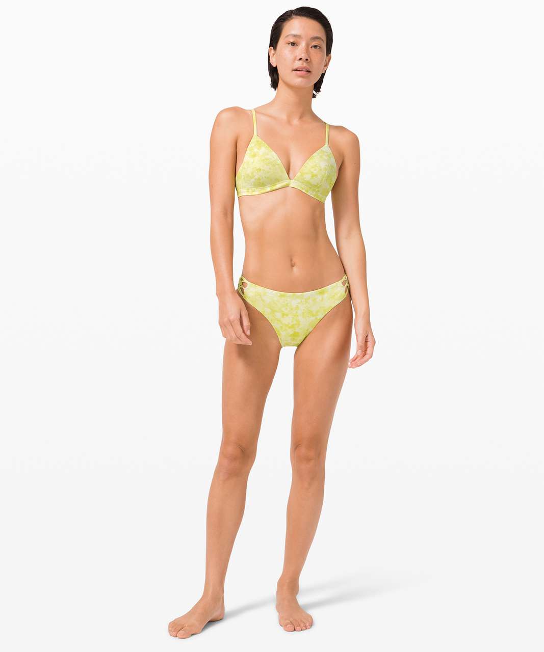 Lululemon Deep Sea Swim Top*A/B Cup - Dappled Blossom Yellow Multi